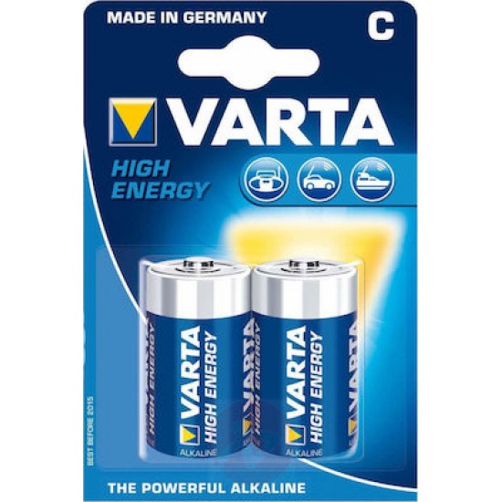 Varta High Energy Αλκαλικές Μπαταρίες C 1.5V 2τμχ