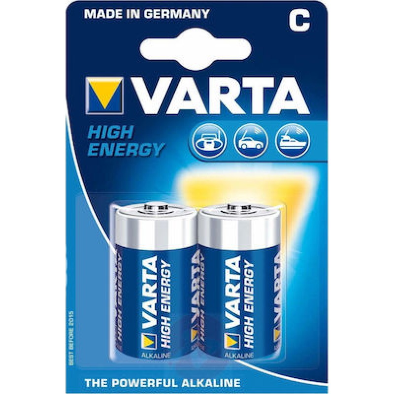 Varta High Energy Αλκαλικές Μπαταρίες C 1.5V 2τμχ